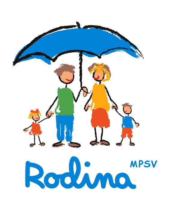 Logo MPSV Rodina 03 textpod color